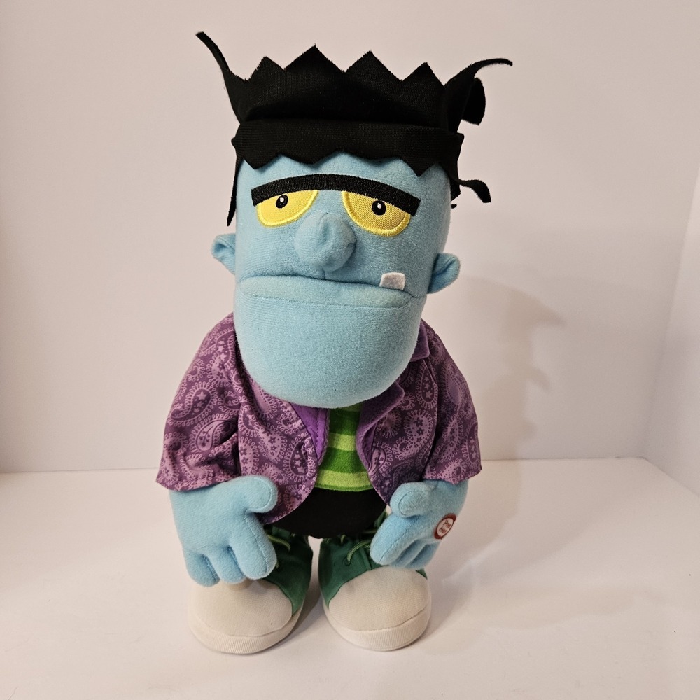 Hallmark Dancing Animated Frankenstein Plush Monster Mash Decor Halloween 12"